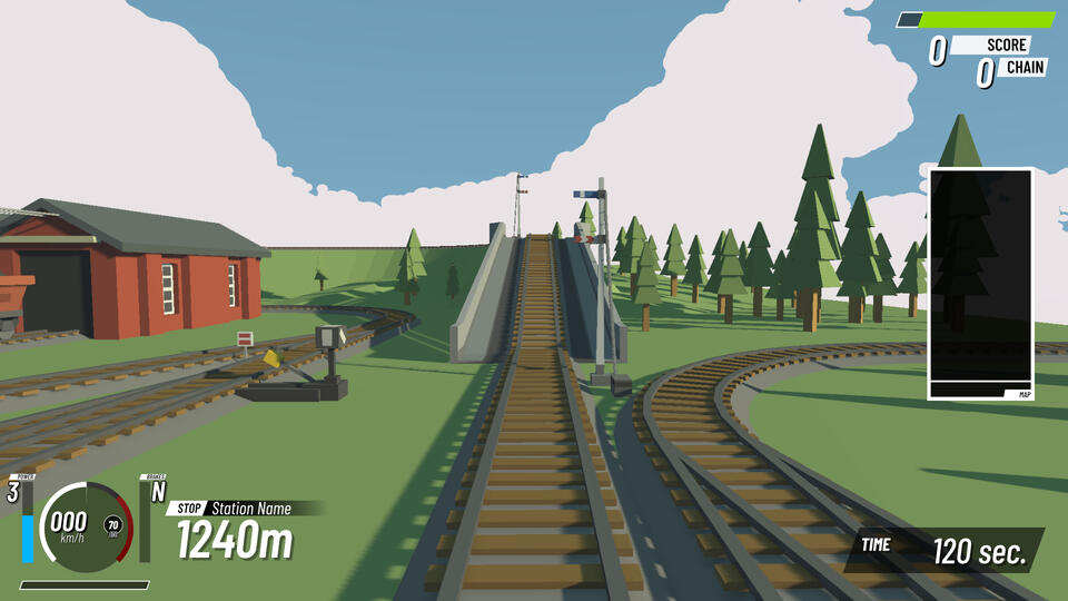 Densha de GO! style HUD.