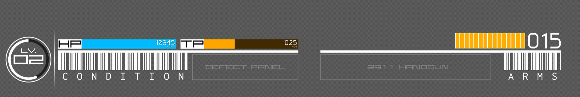 Cyberpunk Top-down RPG HUD Elements