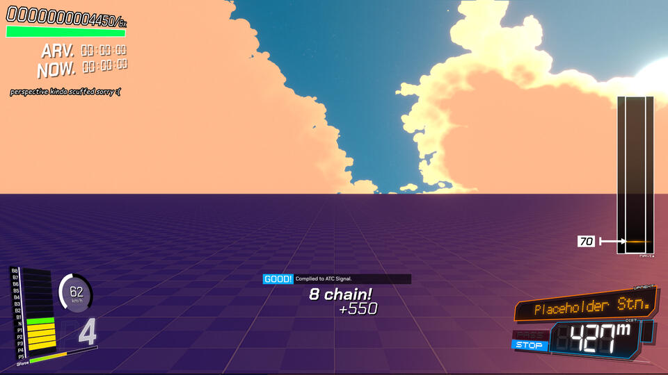 Futuristic Arcade Train-sim