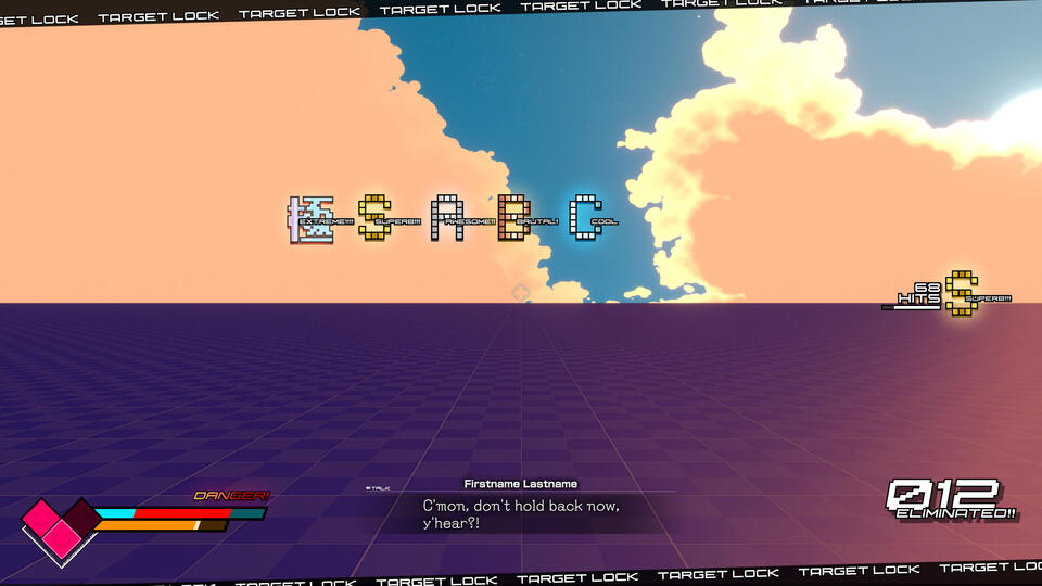 Combo-based Anime Character Action concept HUD. (In-Engine Video coming soon!)